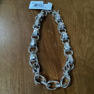 Napier Chunky Silver-tone Necklace New With Tag